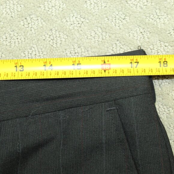 Towncraft Men's 44R Pinstripe 2-Button Suit 34 x 29.5 Gray Flat Front Pants - Picture 13 of 13